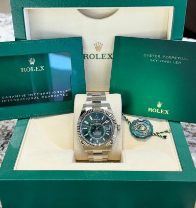 Rolex Sky-dweller New 336934 Mint Green Oyster 2024