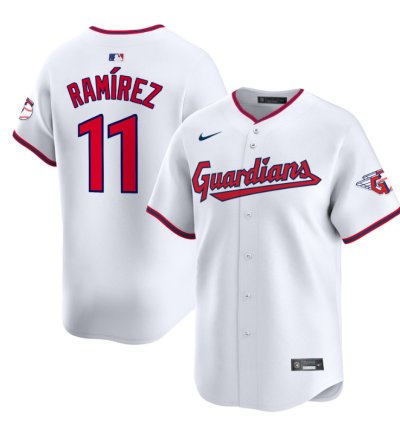 José Ramírez Jersey 11 Cleveland Guardians 2025 Vapor Premier Limited All Stitched White