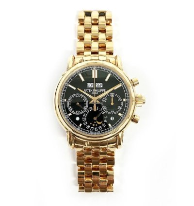 Patek Philippe Perpetual Calendar Chronograph Rose Gold Black Dial 5204 1r-001