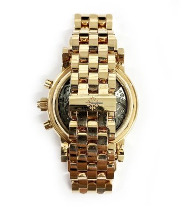 Patek Philippe Perpetual Calendar Chronograph Rose Gold Black Dial 5204 1r-001