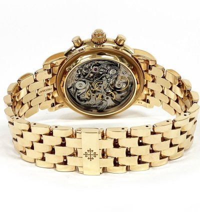 Patek Philippe Perpetual Calendar Chronograph Rose Gold Black Dial 5204 1r-001