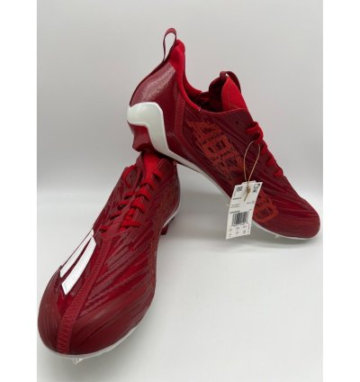 Adidas Adizero Football Cleats Red White Gw5058 Size 14