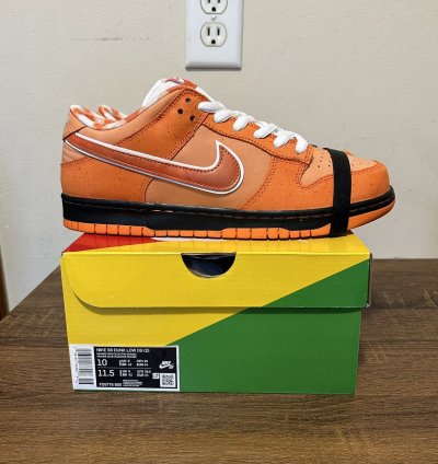 Nike Sb Dunk Low Orange Lobster Size 10m Fd8776-800 New