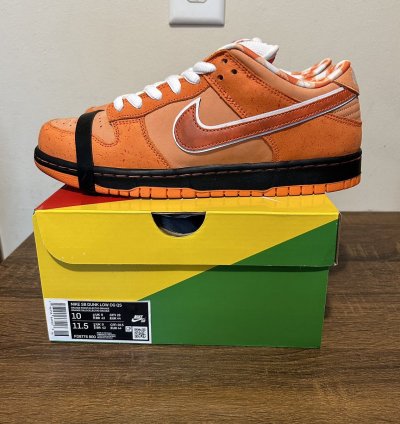 Nike Sb Dunk Low Orange Lobster Size 10m Fd8776-800 New