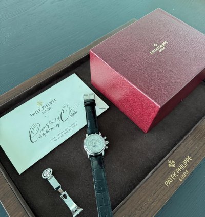 Patek Philippe Perpetual Calendar Chronograph Split Seconds Perpetual Chronograph 5004p-021 Box And Papers