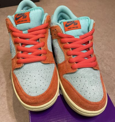 Nike Sb Dunk Low Orange Noise Aqua Emerald Rise
