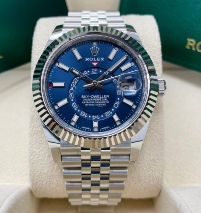 Rolex Sky-dweller New 336934 Sky-dweller Blue Dial Stainless Steel 42mm Jubilee Bracelet