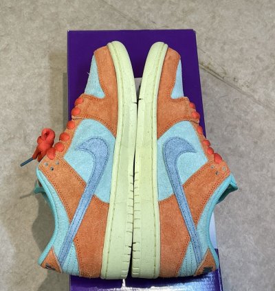 Nike Sb Dunk Low Orange Noise Aqua Emerald Rise