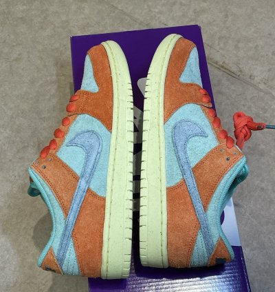 Nike Sb Dunk Low Orange Noise Aqua Emerald Rise