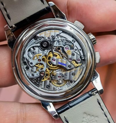 Patek Philippe Perpetual Calendar Chronograph White Gold White Dial Watch 41mm Grand Complications Chronograph