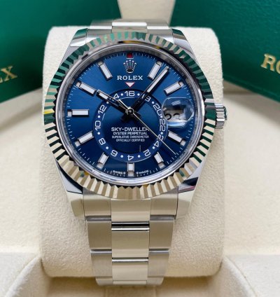 Rolex Sky-dweller New 336934 Sky-dweller Blue Dial Stainless Steel 42mm Oyster Bracelet