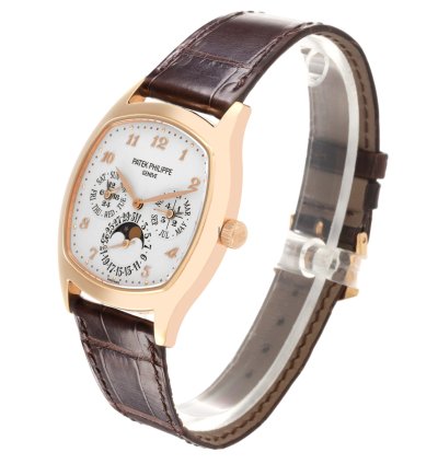 Patek Philippe Perpetual Calendar Complications Perpetual Calendar Rose Gold Watch 5940 Box Papers
