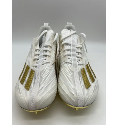 Adidas Adizero White Gold Football Cleats Gx5122 Men Sz 8