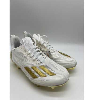 Adidas Adizero White Gold Football Cleats Gx5122 Men Sz 8