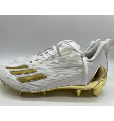 Adidas Adizero White Gold Football Cleats Gx5122 Men Sz 8