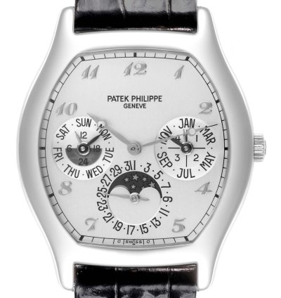 Patek Philippe Perpetual Calendar Complications Perpetual Calendar White Gold Mens Watch 5040