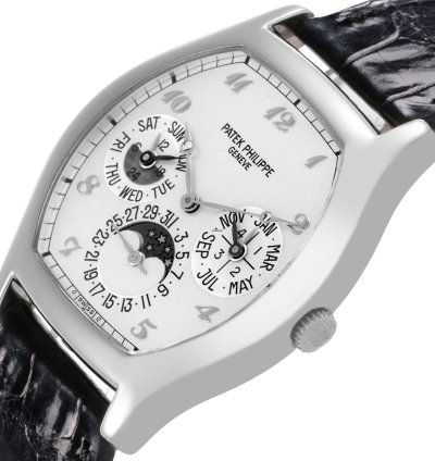 Patek Philippe Perpetual Calendar Complications Perpetual Calendar White Gold Mens Watch 5040