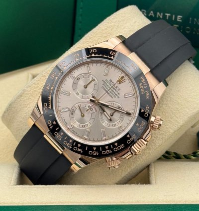 Rolex Daytona Silver Sundust Baguette 2022 Unworn Full Set