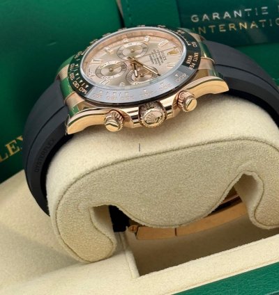 Rolex Daytona Silver Sundust Baguette 2022 Unworn Full Set
