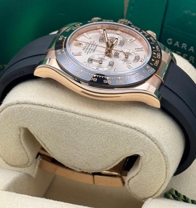 Rolex Daytona Silver Sundust Baguette 2022 Unworn Full Set