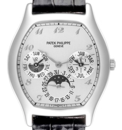 Patek Philippe Perpetual Calendar Complications Perpetual Calendar White Gold Mens Watch 5040