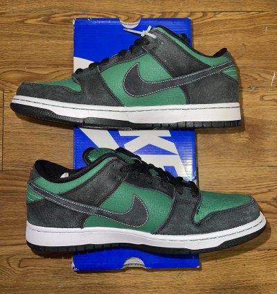 Nike Sb Dunk Low Pine Green Black