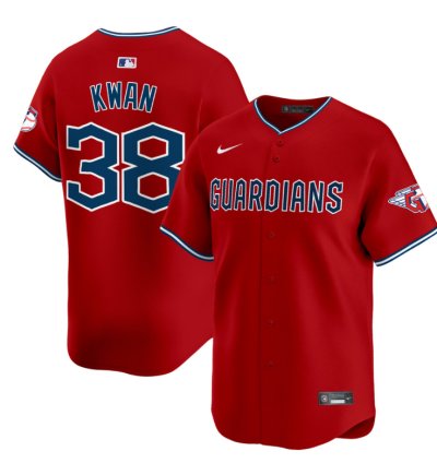 Steven Kwan Jersey 38 Cleveland Guardians 2025 Vapor Premier Limited All Stitched Red