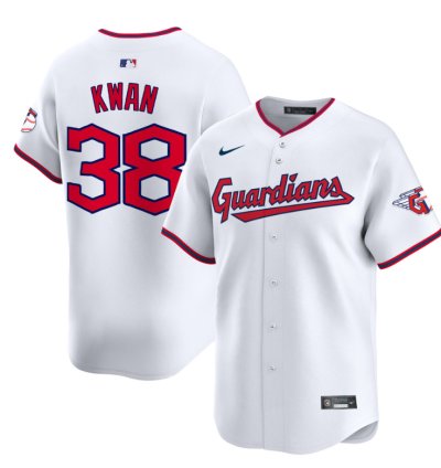 Steven Kwan Jersey 38 Cleveland Guardians 2025 Vapor Premier Limited All Stitched White