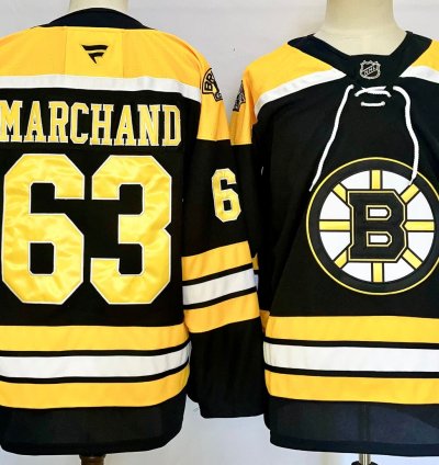 Mens Brad Marchand Jersey 63 Boston Bruins Home Breakaway Black Stitched