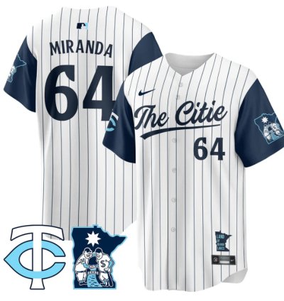 Jose Miranda Jersey 64 Minnesota Twins 2025 City Connect Concept Stitched White