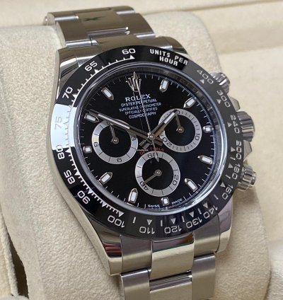 Rolex Daytona Stainless Steel Ceramic Daytona Black Dial 116500ln Unworn Box Papers 2023