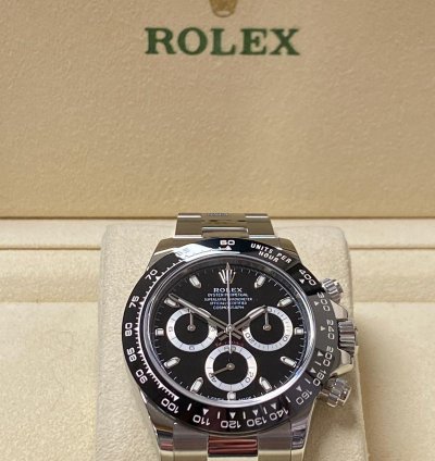 Rolex Daytona Stainless Steel Ceramic Daytona Black Dial 116500ln Unworn Box Papers 2023