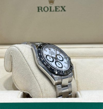 Rolex Daytona Stainless Steel Ceramic Daytona White Panda Dial 116500ln Unworn Box Papers 2023