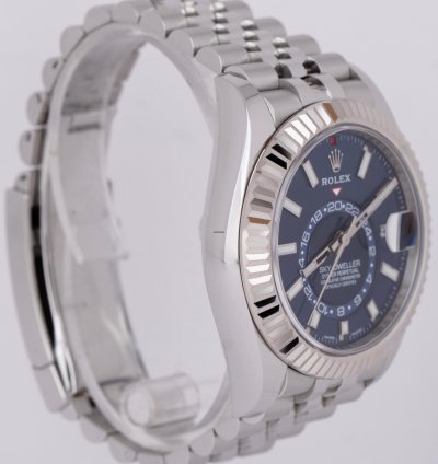Rolex Sky-dweller New Papers Rolex Sky-dweller Blue Steel Gold 42mm Jubilee Watch 326934 Box