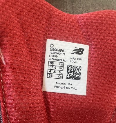 Joe Fresh New Balance 990 V6
