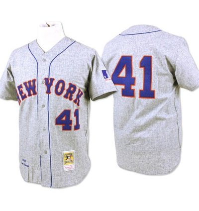 New York Mets Tom Seaver Gray 1969 Throwback Jersey