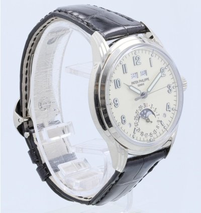 Patek Philippe Perpetual Calendar Grand Complications 40mm White Gold Creme Arabic