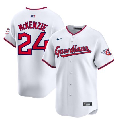 Triston Mckenzie Jersey 24 Cleveland Guardians 2025 Vapor Premier Limited All Stitched White