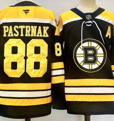 Mens David Pastrnak Jersey 88 Boston Bruins Home Breakaway Black Stitched