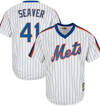 New York Mets Tom Seaver White Throwback Pullover Jersey