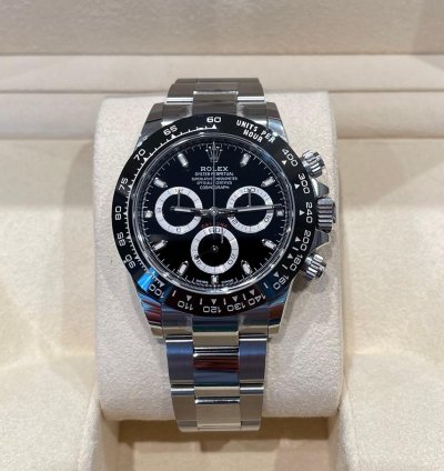 Rolex Daytona Steel 2021 Unworn With Stickers Black Dial Ceramic Bezel 116500ln