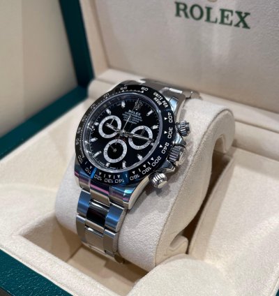 Rolex Daytona Steel 2021 Unworn With Stickers Black Dial Ceramic Bezel 116500ln