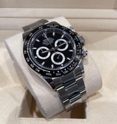 Rolex Daytona Steel 2021 Unworn With Stickers Black Dial Ceramic Bezel 116500ln