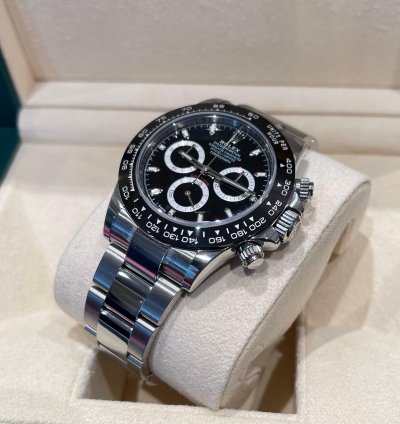 Rolex Daytona Steel 2021 Unworn With Stickers Black Dial Ceramic Bezel 116500ln
