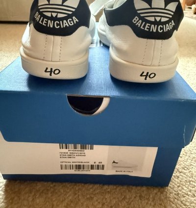 Adidas Balenciaga Stan Smith White Black