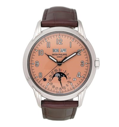 Patek Philippe Perpetual Calendar Grand Complications 5320g Salmon Dial Mens Watch Box Papers