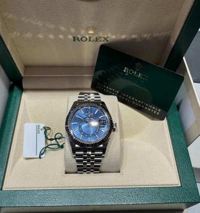 Rolex Sky-dweller New Release 336934 Sky-dweller Blue Dial Stainless Steel 42mm Jubilee Bracelet