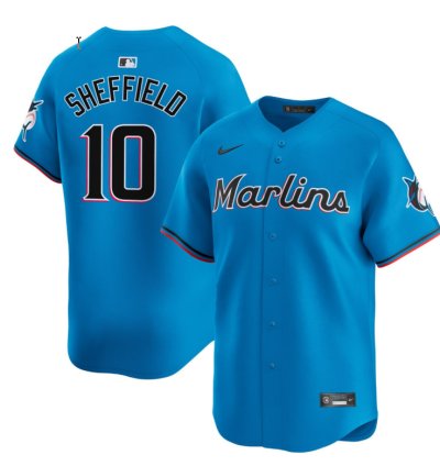 Gary Sheffield Miami Marlins Blue Alternate Vapor Limited Jersey - All Stitched