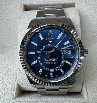 Rolex Sky-dweller New Rolex Sky Dweller Blue Oyster