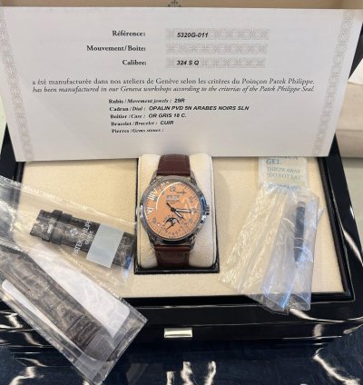 Patek Philippe Perpetual Calendar Grand Complications 5320g-011 Perpetual Calendar White Gold Salmon Dial 2022